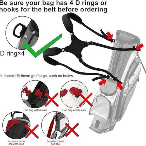 Golf bag double shoulder - golf,